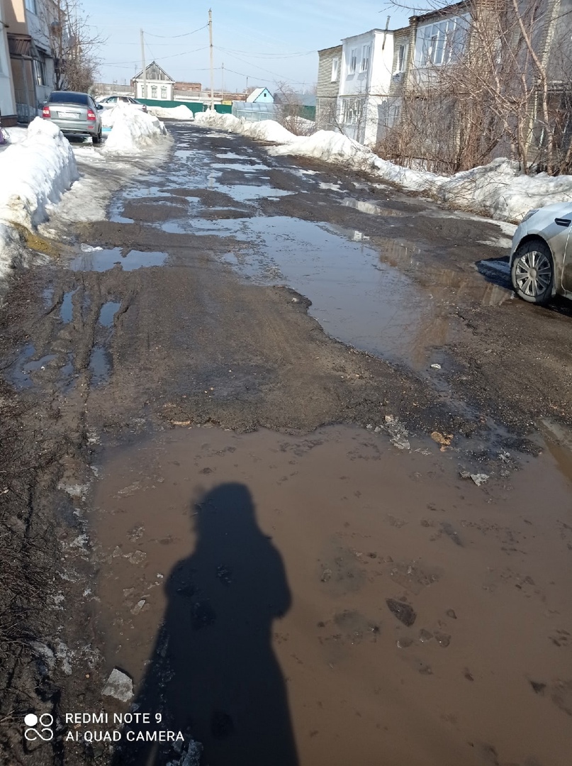 В Пензе улицу Дружбы не смогли привести в порядок из-за погодных условий