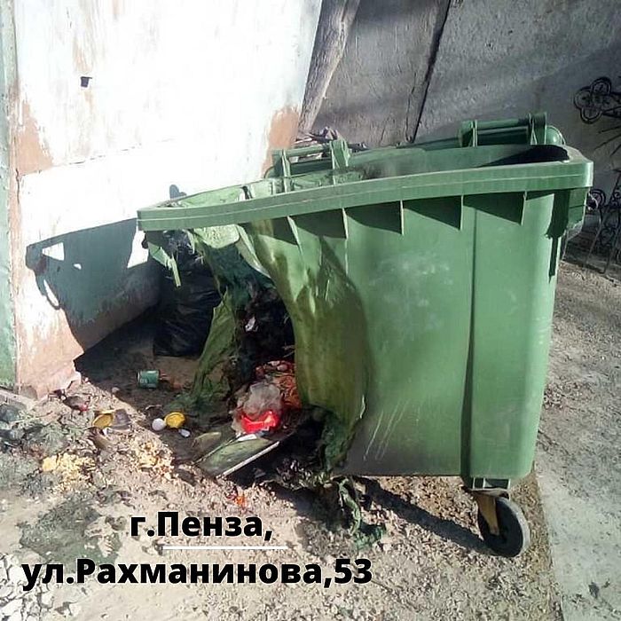 В Пензе неизвестные жгут мусорные контейнеры