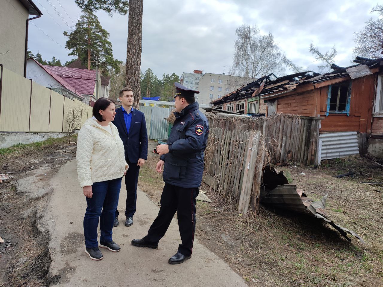 Ольга Чистякова: "Погорельцам с улицы Ботанической будет оказана помощь"