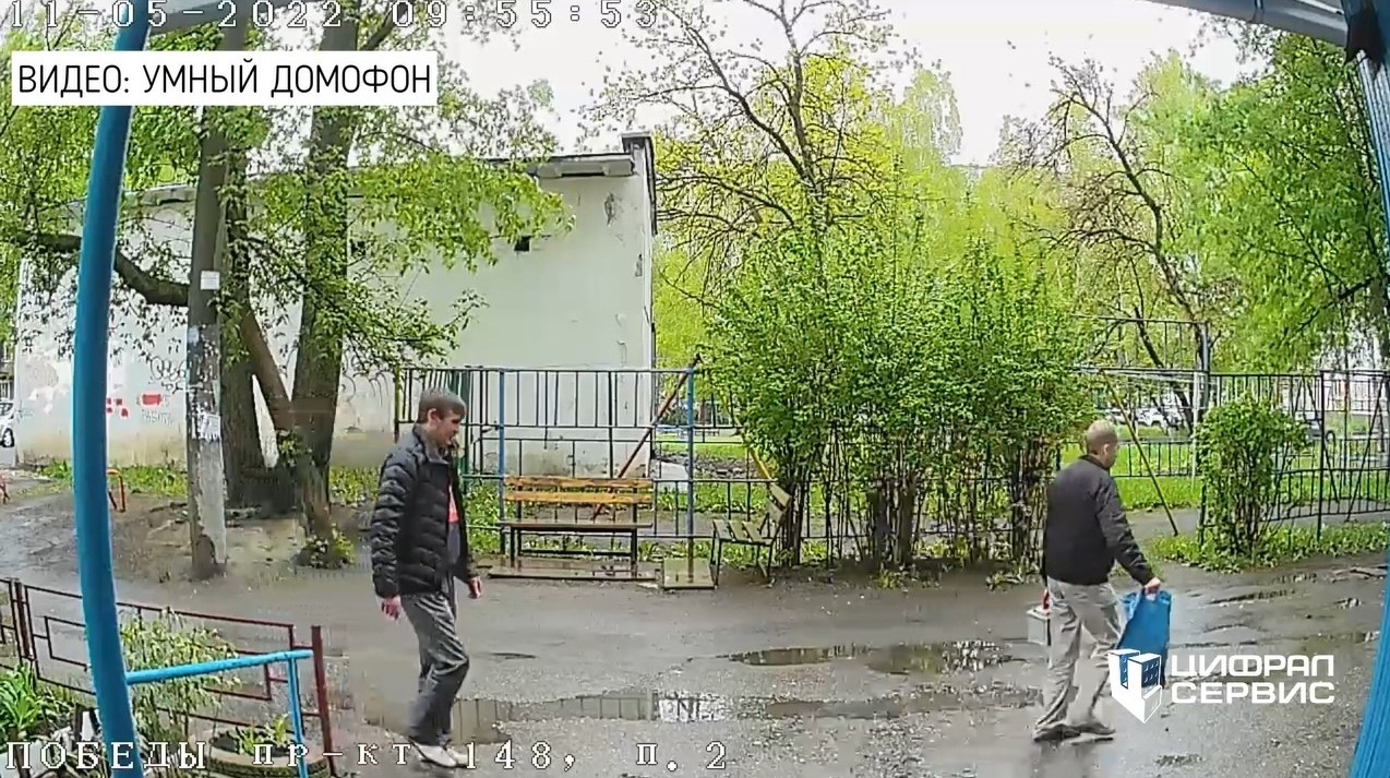 Мужчины попытались украсть аккумулятор легковушки и попали на камеру