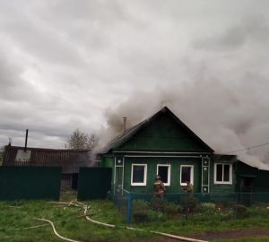 В Бессоновке сгорел деревянный дом