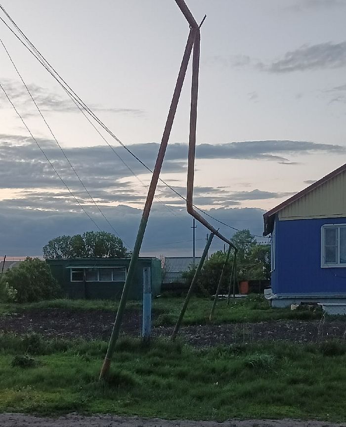 В селе Тамалинского района падают газовые трубы