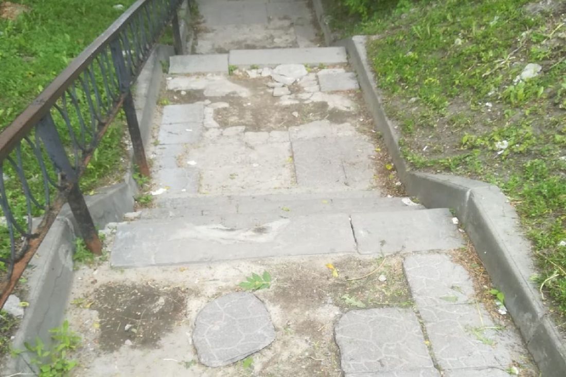 В мэрии сообщили о перспективе реконструкции лестницы к Спасо-Преображенскому монастырю в центре Пензы