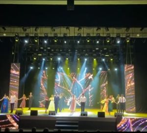 Для пензенских выпускников выступил певец Хабиб, он исполнил хит «Ягода-малинка»