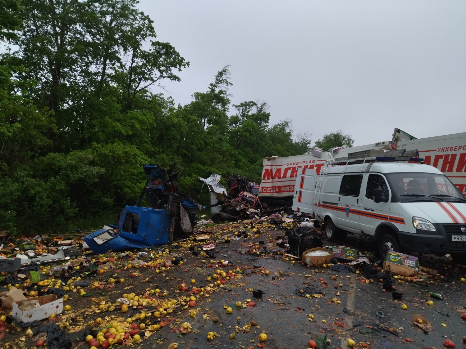 Тела двух водителей после жуткой аварии на М5 спасатели вырезали из кабин