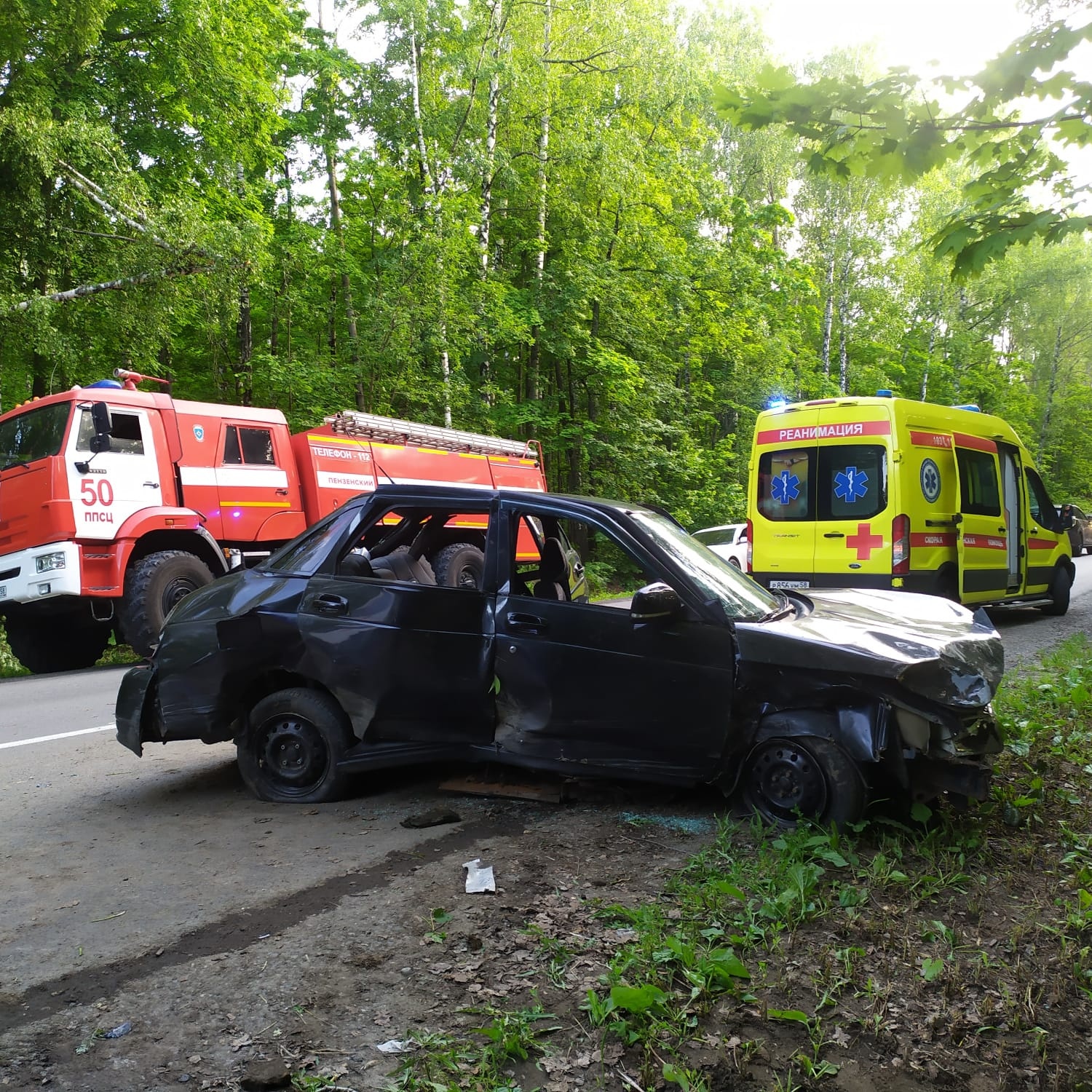 На дороге Пенза-Богословка произошла авария