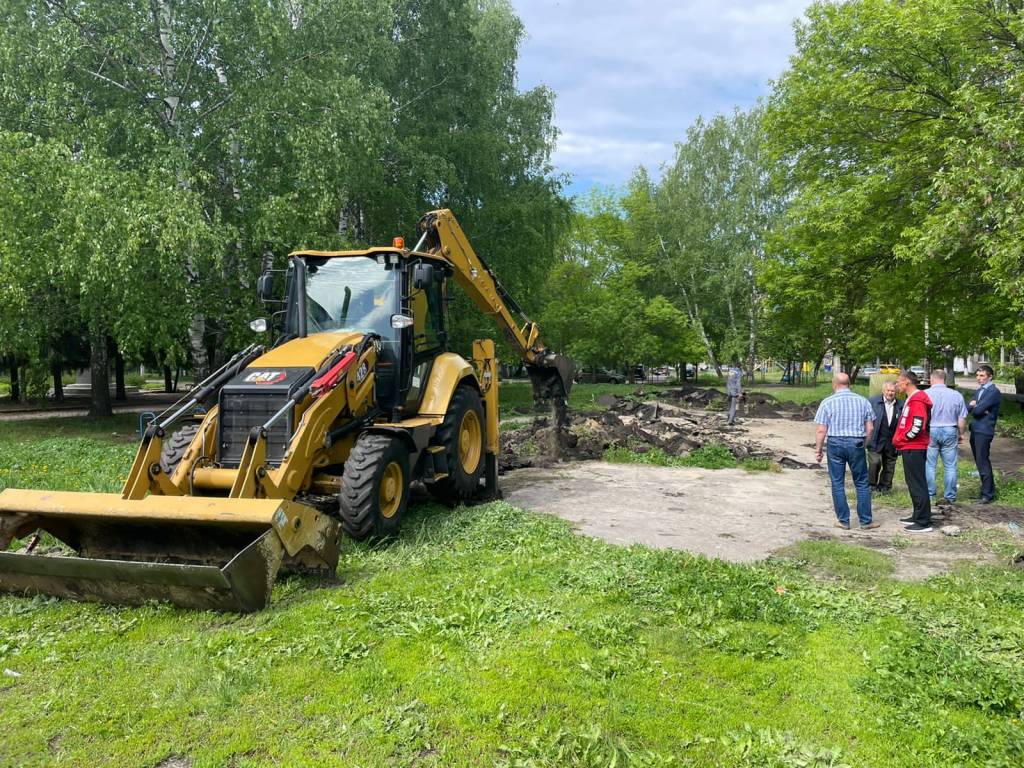 В Сердобске начали благоустраивать сквер на улице Тюрина