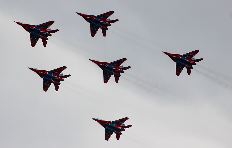 Опубликовано время выступления авиационной группы высшего пилотажа «Стрижи» в Пензе