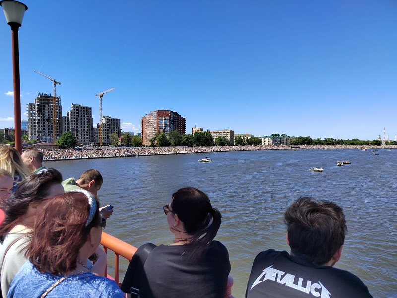 В Пензе образовалась пробка в районе набережной