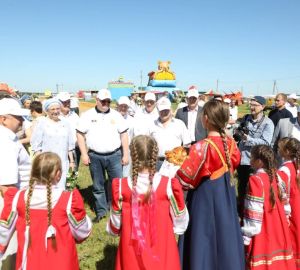 Пензенский губернатор выступил на Сабантуе в Городищенском районе