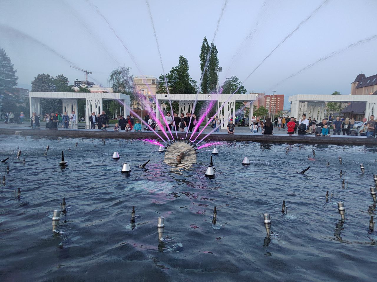 У пензенского фонтана не работает несколько форсунок