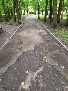 В Пензе могут выделить деньги на ремонт дорожки в Комсомольском парке