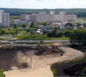 Олег Мельниченко проконтролировал строительство дорожной развязки в Арбеково на М5