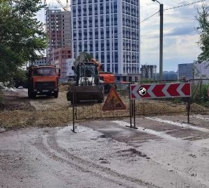 Из-за масштабного ремонта дороги в Арбеково образовалась пробка