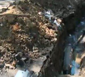 На улице Лермонтова вскрыли новый асфальт