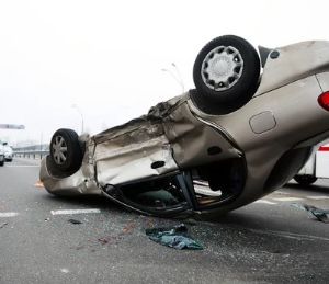 На трассе в Городищенском районе в темное врем суток опрокинулся ВАЗ-2114