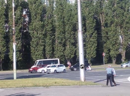 В Пензе на улице 8 марта случилась авария