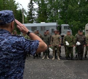 В Пензе встретили сотрудников Росгвардии, вернувшихся с военной спецоперации
