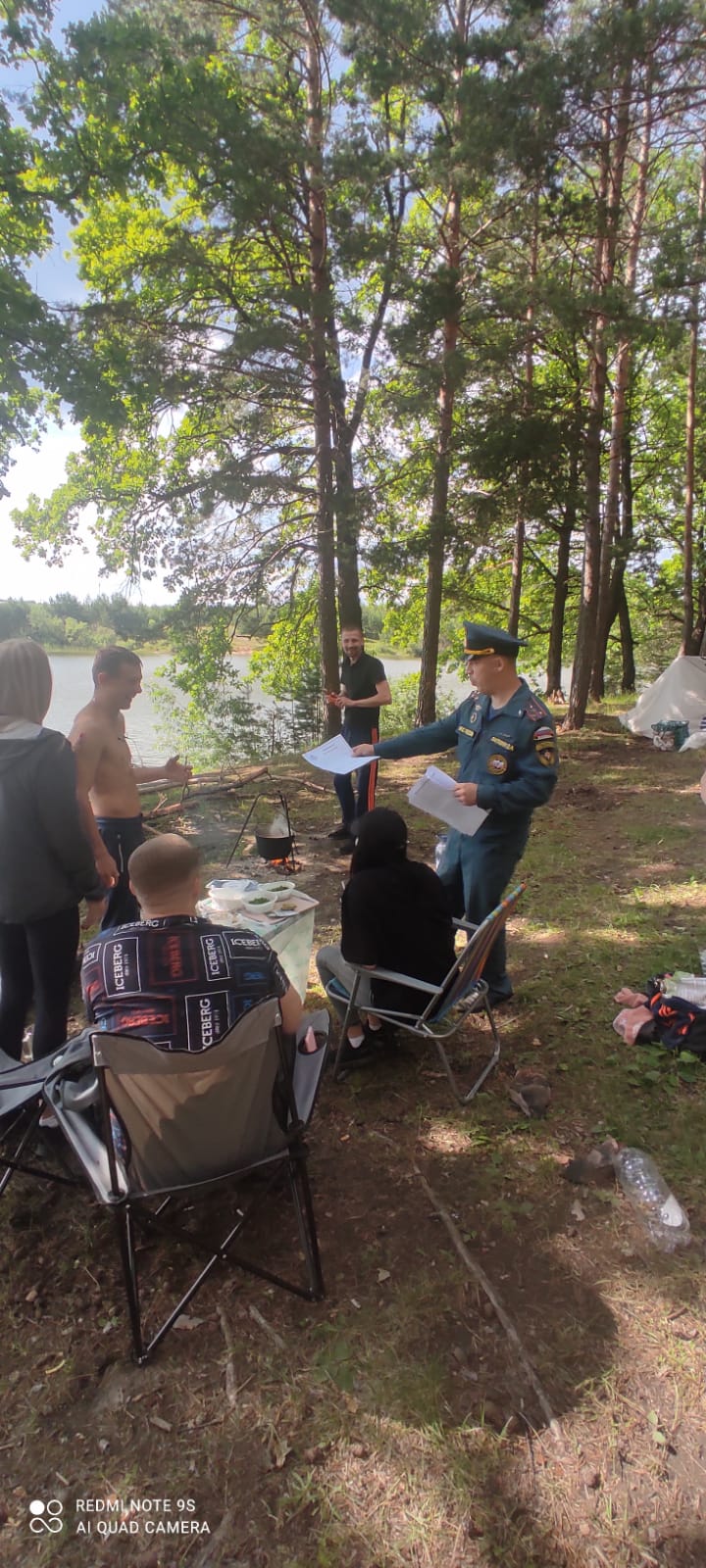 Отдыхающих на водоемах Кузнецкого района потревожили правоохранители