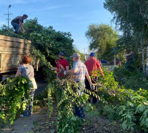 В Сердобске покосили траву и провели обрезку деревьев