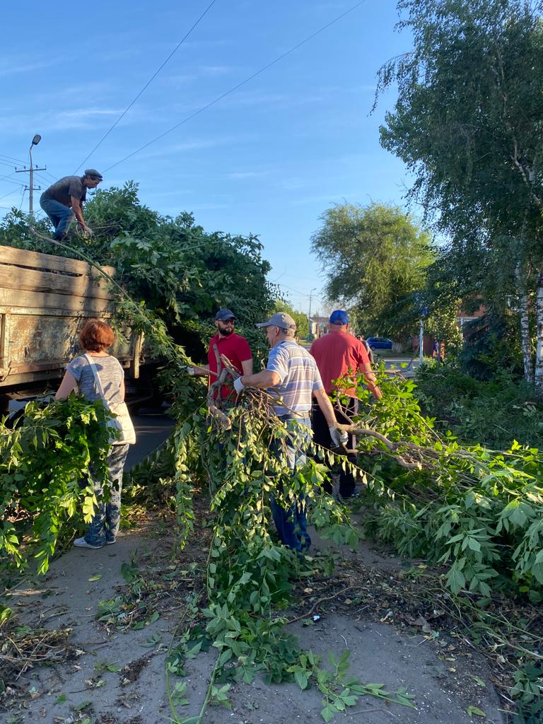 В Сердобске покосили траву и провели обрезку деревьев