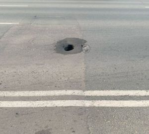 Пензенцы обсуждают очередной провал асфальта в центре города