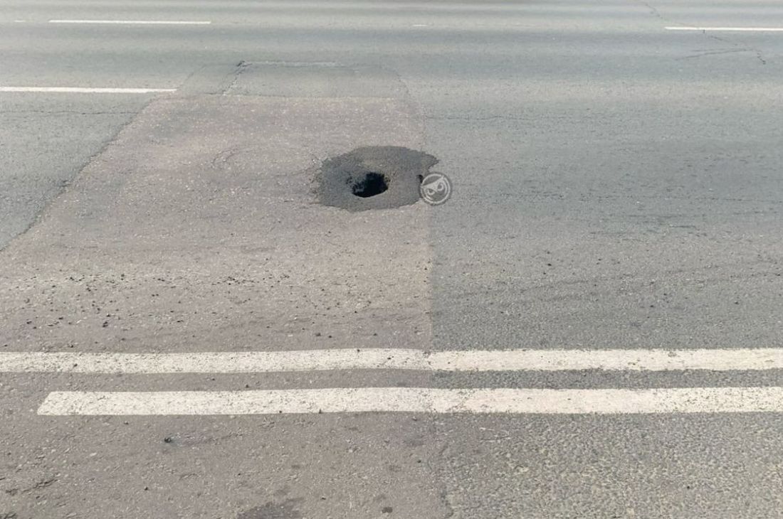Пензенцы обсуждают очередной провал асфальта в центре города