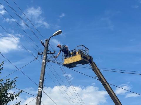 В Сердобске меняют уличные светильники