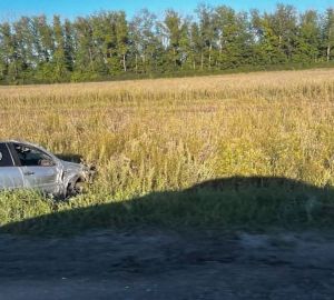 В Пензенском районе легковушка съехала в кювет после ДТП