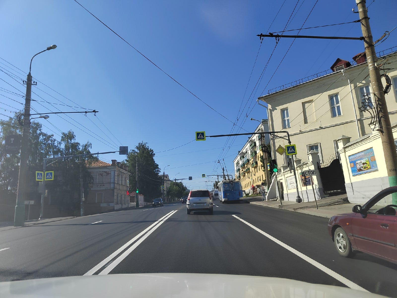 В центре Пензы на дороге появилась свежая разметка