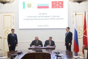 Олег Мельниченко подписал с губернатором Санкт-Петербурга соглашение о сотрудничестве