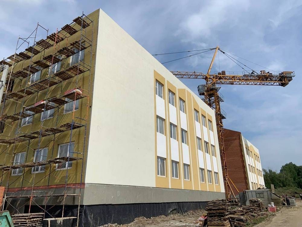 Новая школа в Чемодановке готова на 45%