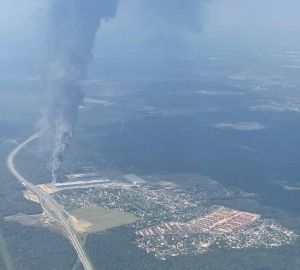 В Подмосковье загорелся склад маркетплейса Ozon