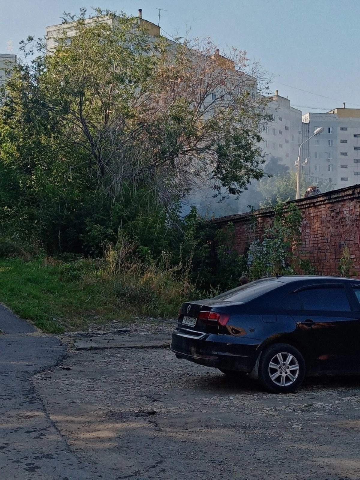 Пензенец сообщил о возгорании на территории школы