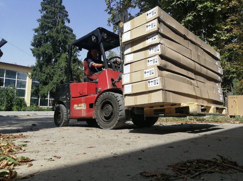 В Пологовский район Запорожья привезли еще одну партию гумпомощи из Пензы