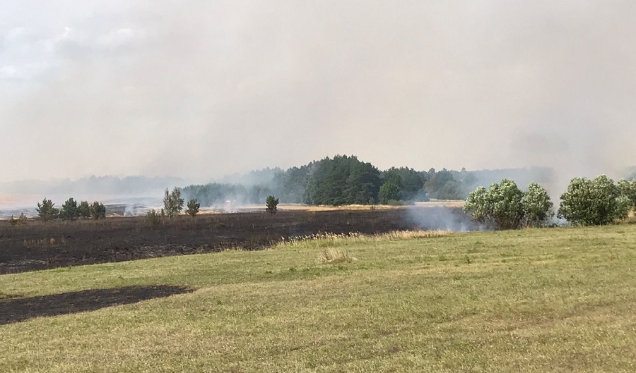 В Пензенском районе горит 30 га сухой травы
