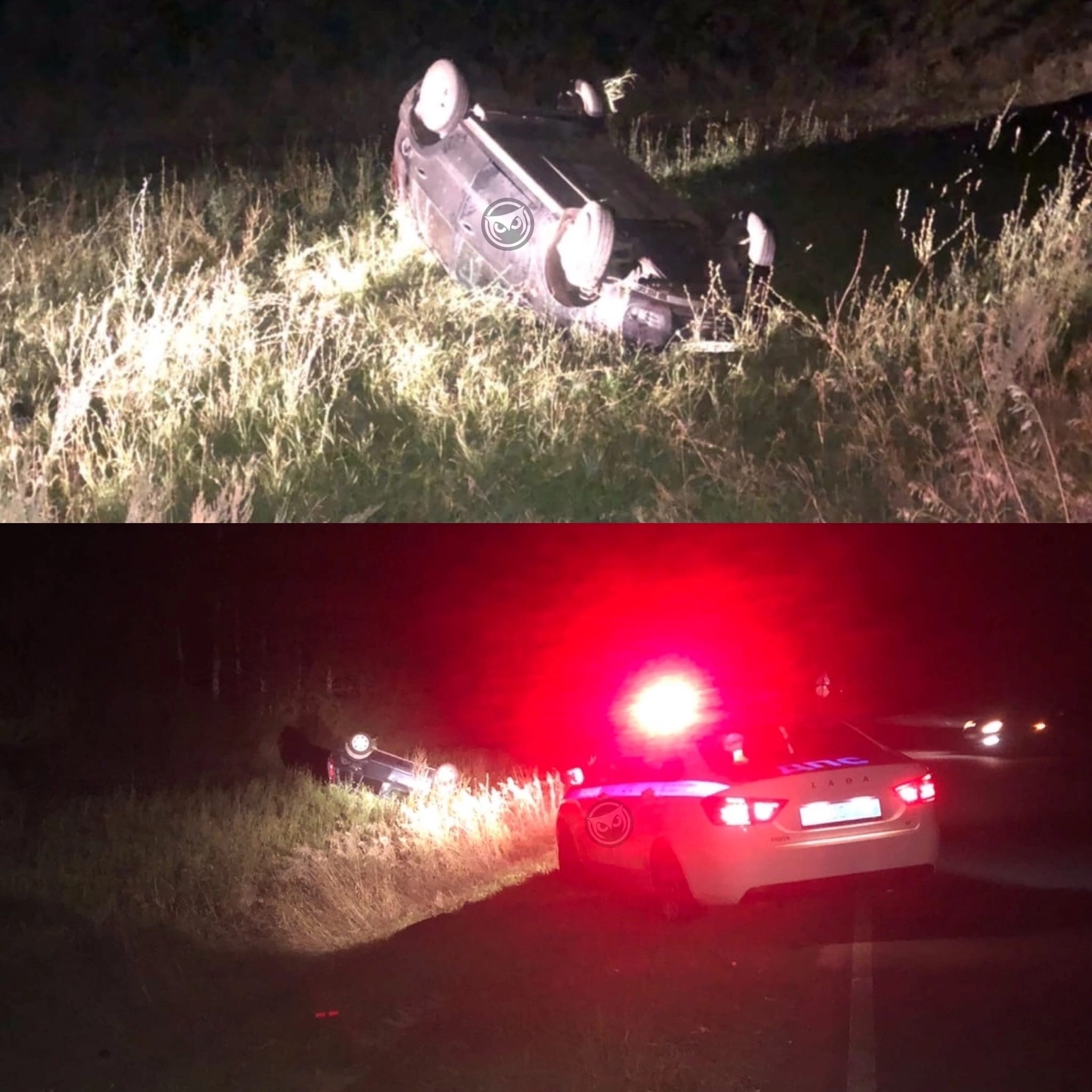 В Сердобском районе перевернулась легковушка