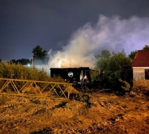 Пожар в частном секторе Пензы тушили 24 человека