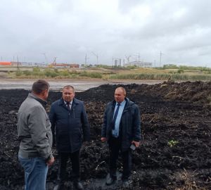 В Пензе проводятся работы по очистке пруда у городской больницы №6