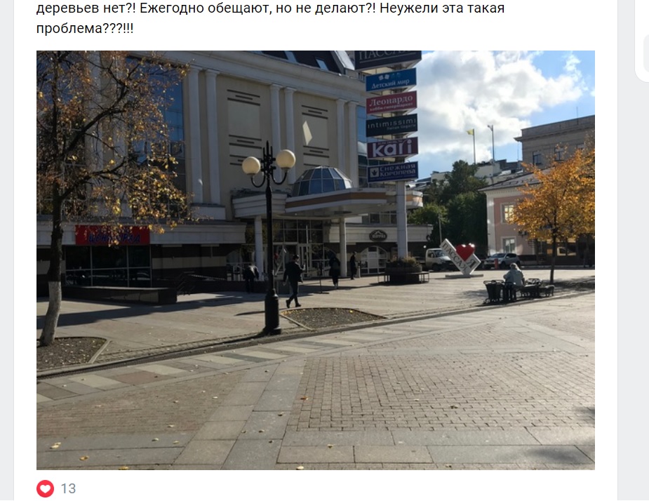 Обещали и не выполнили: пензенцев возмутило отсутствие новых деревьев на Московской