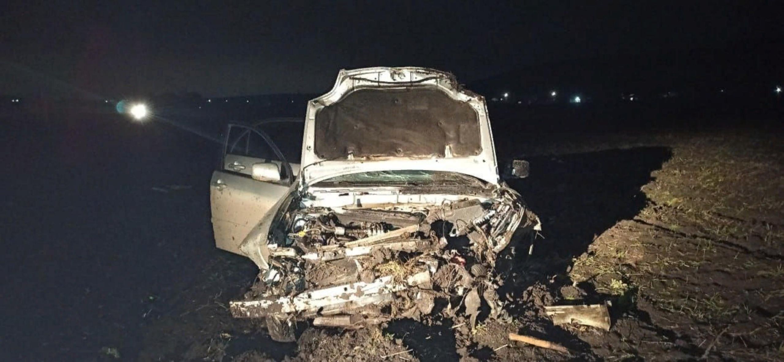 Появилось фото с места жесткого ДТП в Кузнецком районе