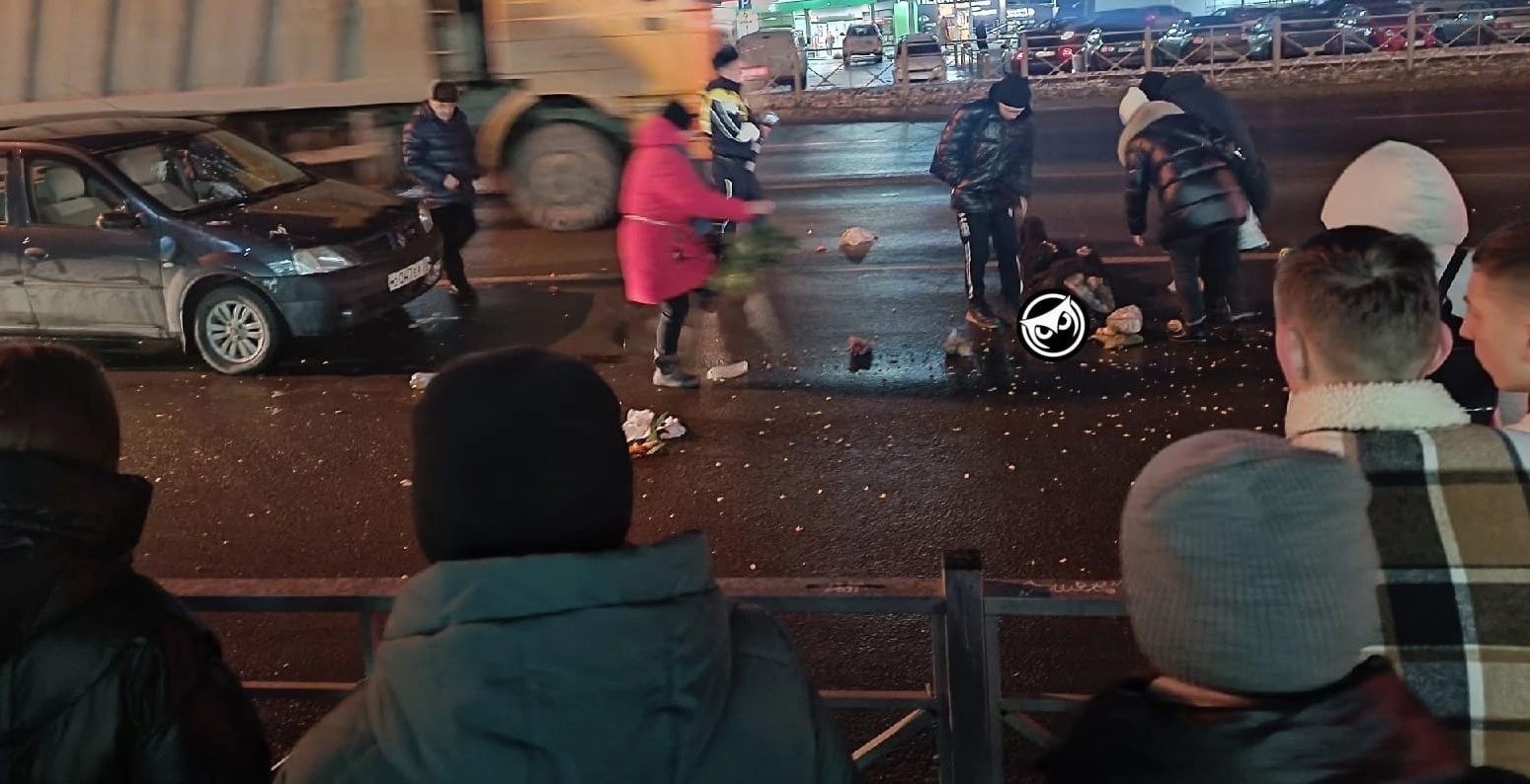 В Пензе на улице Аустрина иномарка сбила перебегавшую дорогу женщину
