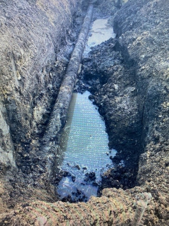 В Пензе дорожного рабочего засыпало землей в траншее