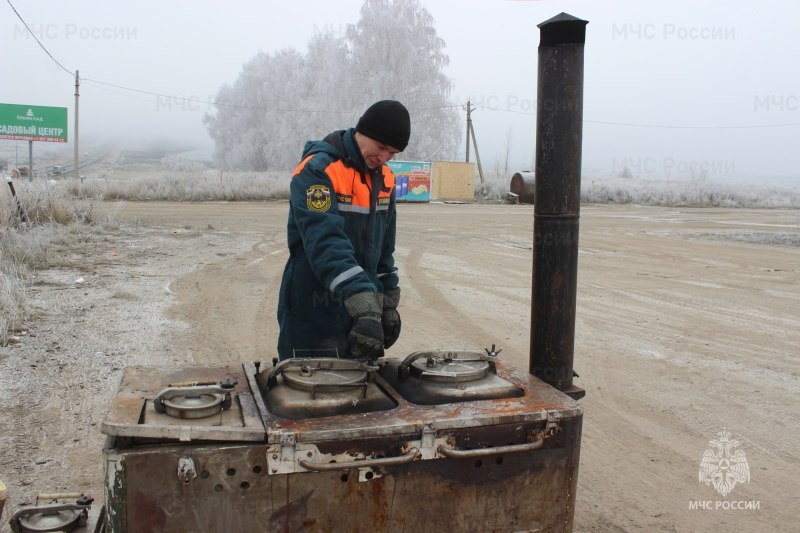 В Пензенской области на трассе М5 открыли мобильный пункт обогрева