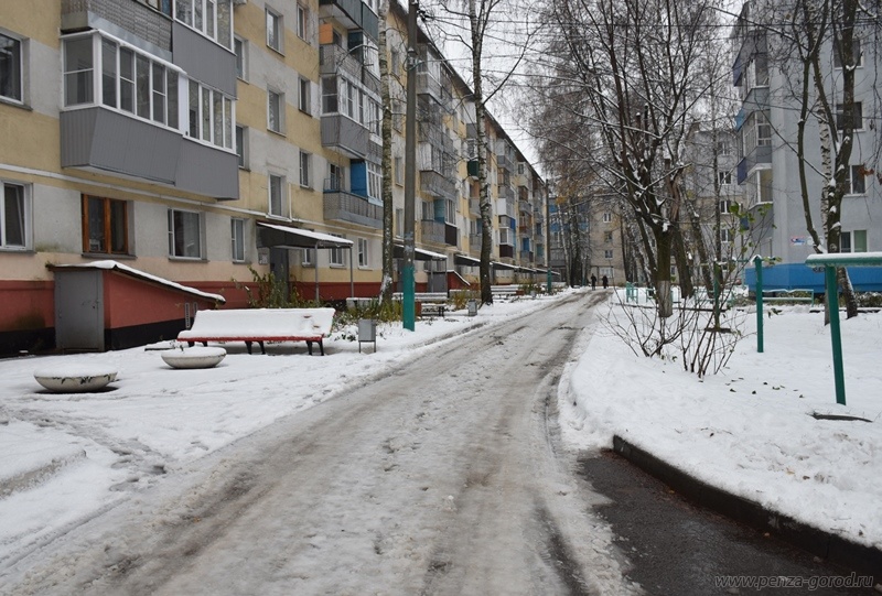 В Пензе управляющие компании не справились с первым снегом