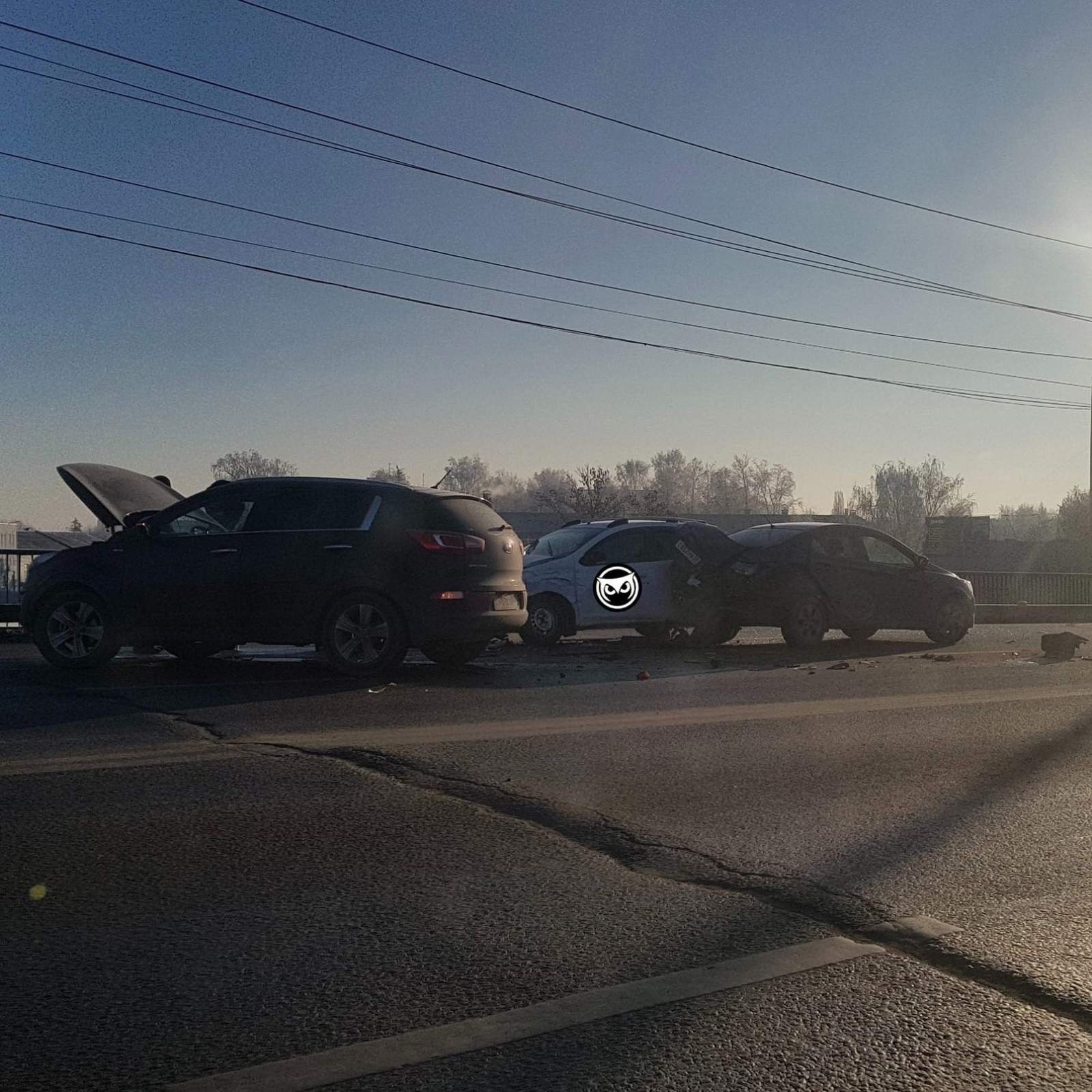 В массовой аварии на Гагаринском путепроводе в Пензе пострадала женщина