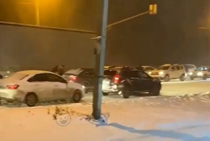 В Пензенской области из-за снегопада встала М5