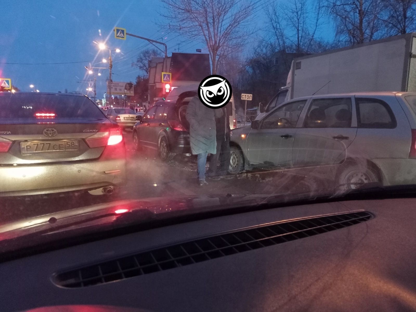 В Пензе утреннее ДТП на проспекте Победы спровоцировало пробку