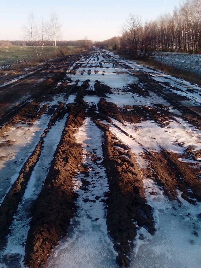 Жители Башмаковского района пожаловались на дорогу, по которой невозможно проехать