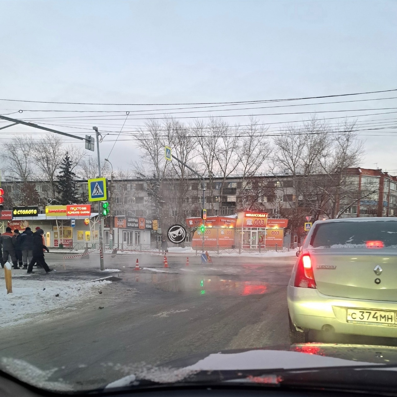 В Пензе на улице Калинина произошёл прорыв ГВС